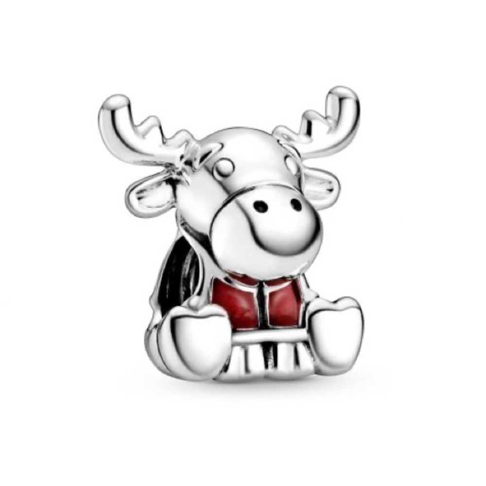 NEW - Authentic Pandora - Canada Moose Maple Leaf Charm